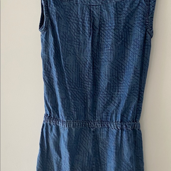 Tart denim print drawstring waist shorts Romper XS - Picture 5 of 7